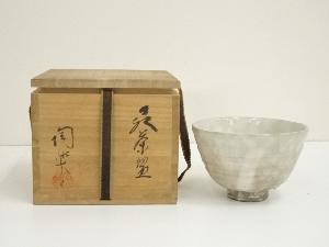 萩焼　梅田陶楽造　茶碗（共箱）